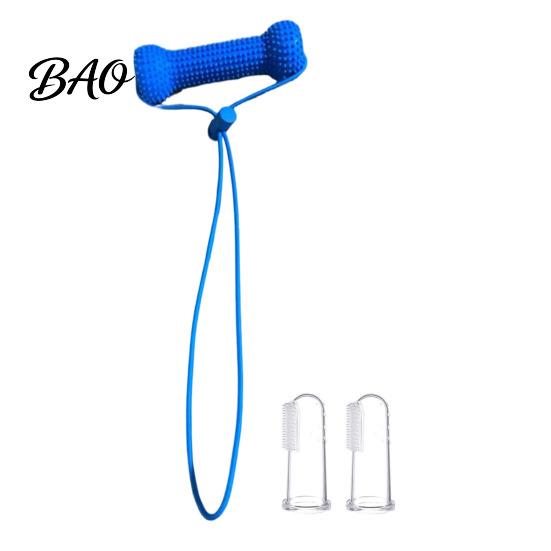 Dog Oral Health Care Tooth Brushing Helper, Pet Dental Prop Chewable Toy, Dual-Action Canine Cleaning Tool for Teeth, Removing Tartar And Plaque,