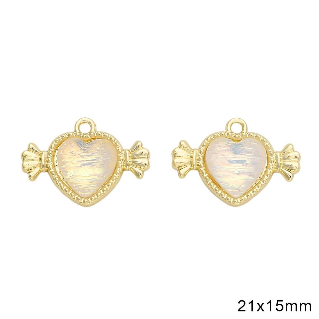 Золотой/серебряный цвет сплава Алмазное сердце роза бабочка кулон для изготовления ювелирных изделий DIY ожерелье браслет серьги