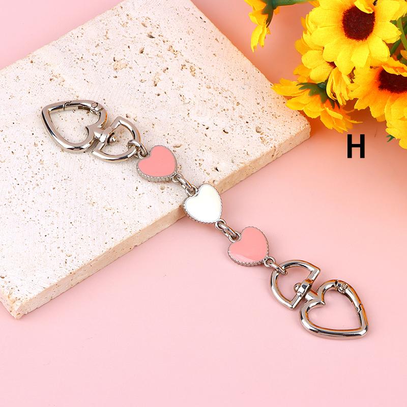 Bag Extension Chain Crossbody Heart-Shape Chain Strap Handbag Diy Hanging Buckle