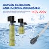 110 В 220 В новый усиленный аквариумный встроенный губчатый фильтр три в одном циркуляционный бесшумный водяной насос оксигенационный фильтр насос