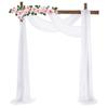Wedding Arch Draping Fabric Veil Chiffon Beauty Gauze Wrinkle Resistant Outdoor Lawn Ceremony Backdrop Decoration Marriage