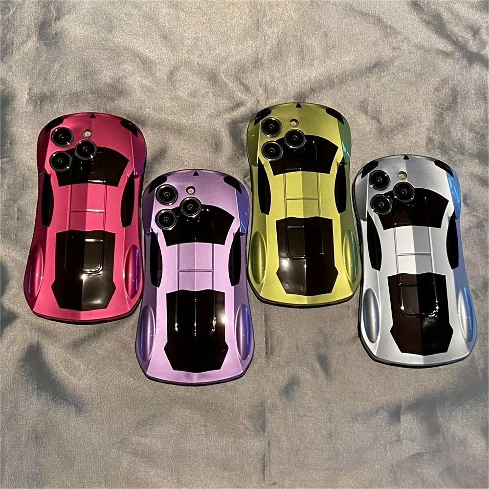 Стильный Роскошный 3D Чехол для Телефона в Виде Спорткара для iPhone 15 Pro Max Мягкий Противоударный Чехол