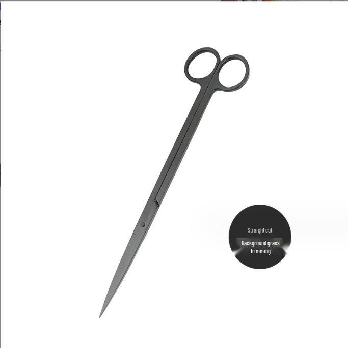 Aquatic Plant Trimming Kit: Stainless Steel Tweezers, Scissors, Clips, Flat Sand Shovel, Algae Scraper, Fish Tank Cleaning Supplies