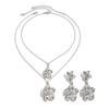 Romantic Flower Necklaces Earrings Light Luxury Women's Necklace  Jewelry Gifts