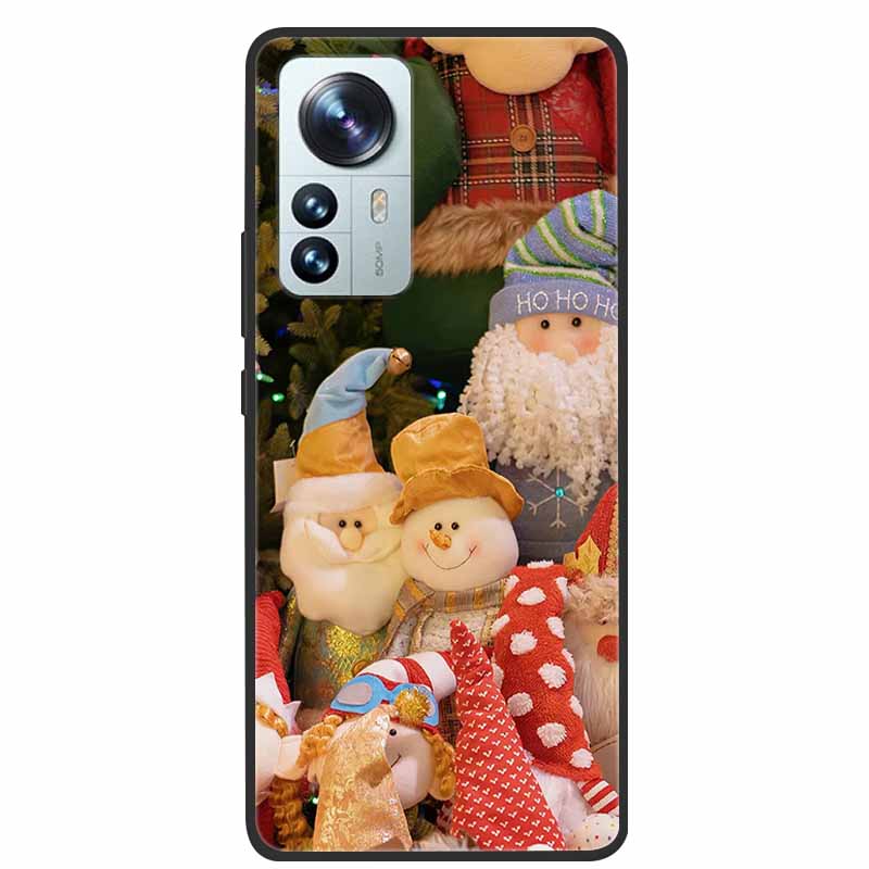 Christmas Case For Xiaomi 12 / 12 Pro / 12 Lite Case Xiaomi11 Pro 12S Ultra Lite Soft TPU Silicone Covers for Xiaomi 12 Lite Bag