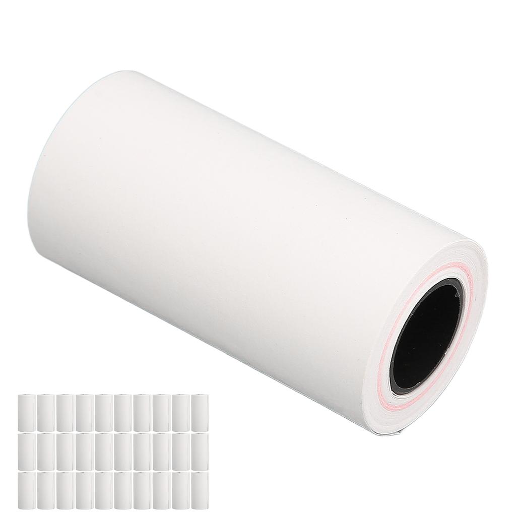 30pcs Thermal Printing Paper 57x30mm Uniform Coating Clear Printing Receipt Printing Label for POS Terminal Systems