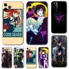 Чехол для телефона с японским аниме «Код Гиас» для iPhone 5 5S 2020se 6 6s 7 8 plus x 10 XR XS 11 12 13 mini pro MAX, черная задняя крышка из ТПУ