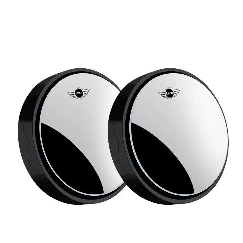 2pc Car Round Frame Blind Spot Mirrors For Mini Cooper JCW Works R56 R50 F54 F55 F56 F57 F60 R52 R53 R55 R57 R58 R59 Accessories