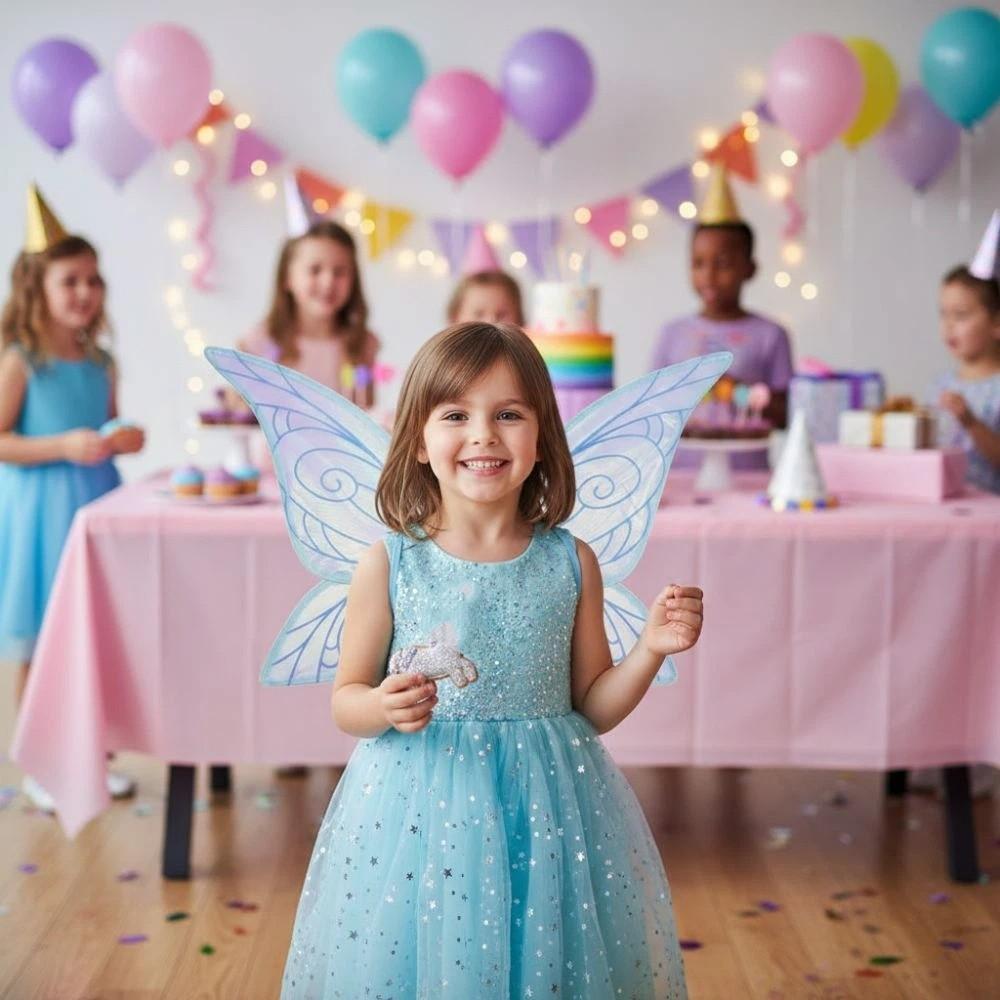 Sparkly Gradient Fairy Butterfly Wings Organza Elf Wings Butterfly Princess Wings Children's Day