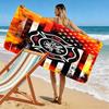 Firefighter Print Beach Towel, Large Soft Quick Dry Towel for Beach Camping Swimming