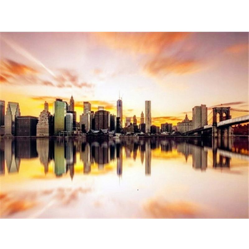 Алмазная картина, полный круглый квадратный природный пейзаж, настенные наклейки, мозаика, пляжная вышивка, горный пейзаж, алмазное искусство