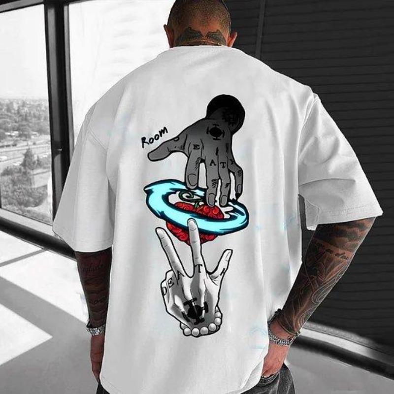 Japanese Men's T-Shirt Boy Children's Cotton Y2K Harahiko Trend Hip Hop Boys and Girls Short Sleeves