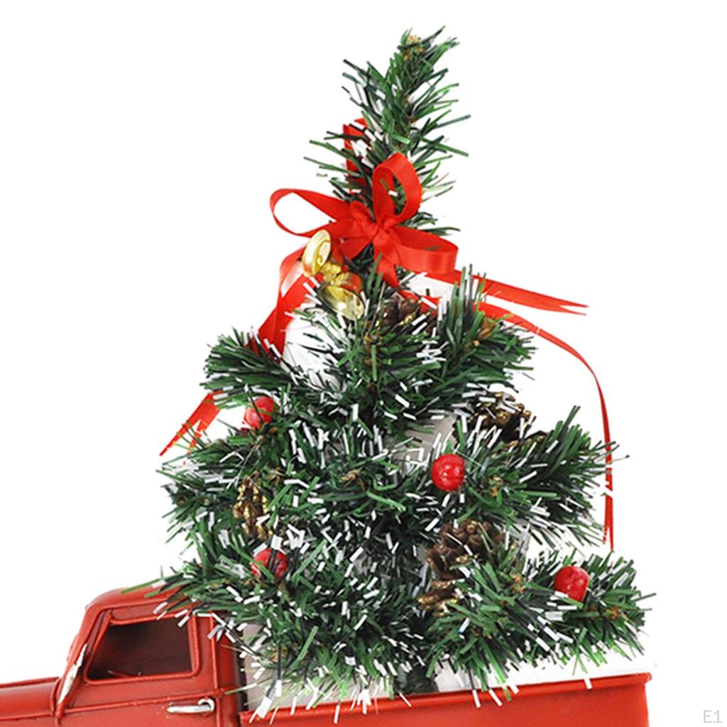 Рождественский декор красного грузовика, праздничный декор для комнаты в фермерском доме