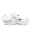 Classic Platform Clog Camellia Gift Bag Simple and Versatile Cloud Fashion Trend Casual Hole Shoes Women's White