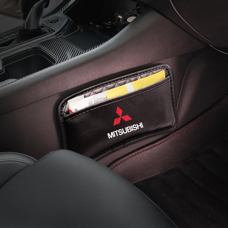 Боковой карман-органайзер для автомобильного сиденья, сумка, стикер, многофункциональные аксессуары для хранения для Mitsubishi Colt Lancer L200 Pajero Outlander EX