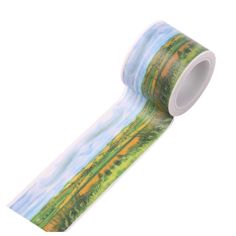 1 Roll Vintage Washi Tape Cute Colorful Art Decoration Diy Scrapbooking Masking Tape Japanese Stationery Stickers