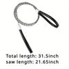 1PC Portable Stainless Steel Wire Saw with Finger Handle, Pocket Manual Chain Saw for Outdoor Camping Hiking Survival