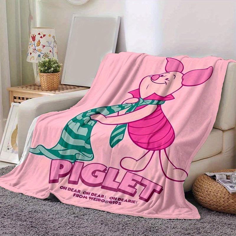 1pc Piglet's Blanket Cozy Throw for Home Decor, Couch Cover, Outdoor Use, Gift Idea, Flannel Blanket Perfect for Bedroom, Living Room, Travel