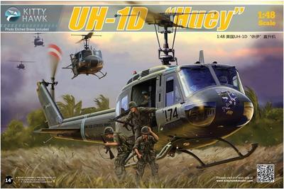 Kitty Hawk Model Huey Пластиковая модель KH80154 1/48 UH-1D (Вертолет)