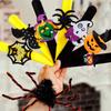 Spider Halloween Slap Bracelets Ghost Hands Clap Circle Cool Pop Circle Wristband  Party Decoration