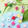 Товары для дома и вечеринки Бусины-разделители квадратной формы Материалы для изготовления бижутерии 10 шт. Для изготовления ювелирных изделий Украшения 10 мм Акриловые конфетного цвета