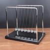 Украшение маятника колыбели Funy Cradle Pendulum Black Base Newton Cradle Fun Science Physics Learning Toy для офиса и дома