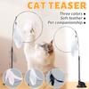 Cat Toy Suction Cup Cat Amusement Stick Self-entertainment Feather Household Pet Cat Toy