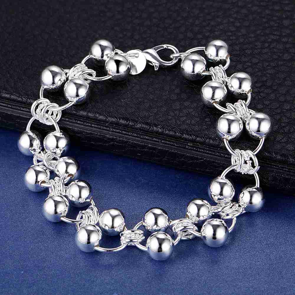 925 Silver Bracelet Heart High Quality Romance Chain For Woman Men Fashion Engagement Party Wedding Jewelry Gift