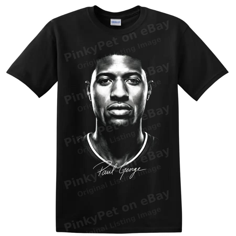 Paul George Basketball Player Portrait T Shirt Sports Fan Graphic Tee Gift Art