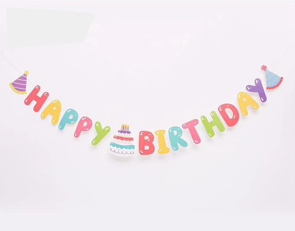 Gradient Rainbow Balloon with Crown for Girl's First Birthday Party Background Decoration