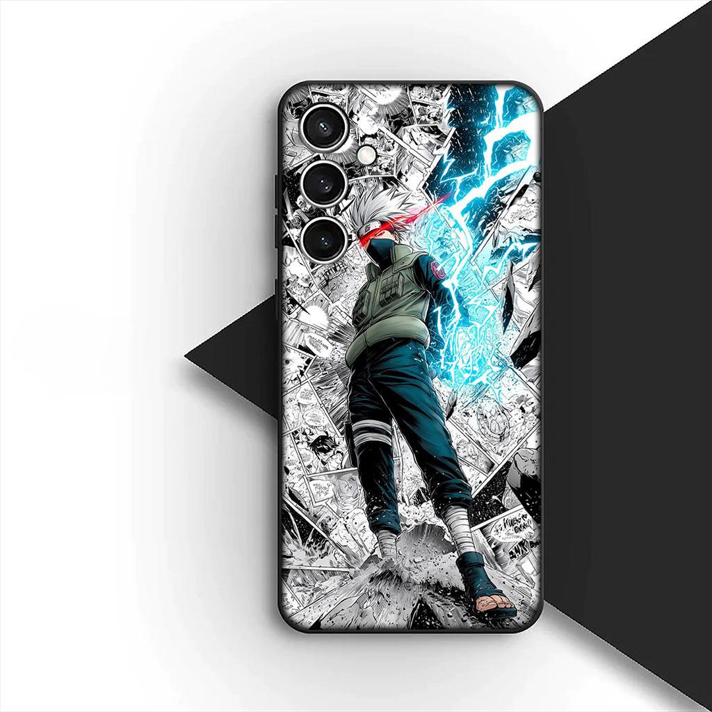 Чехол для Samsung Galaxy S24 S25 S23 FE Ultra Plus S7 Edge S25+ S23+ A56 5G Чехол для телефона Постер Какаши Учиха Саске Наруто