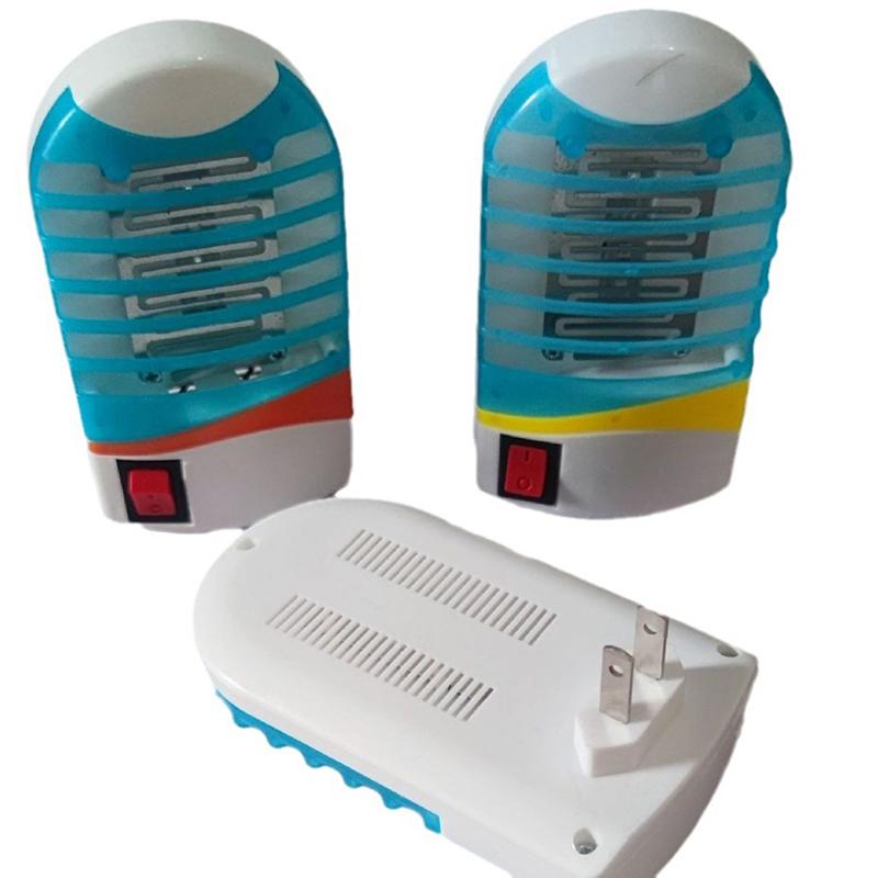 Синий Свет Электрическая Лампа-Уничтожитель Комаров Для Дома, Вставляемая в Розетку, Лампа-Репеллент от Комаров, Хлопушка, Ловушка для Мух