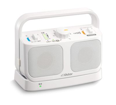 JVC Kenwood Victor Handheld TV Speaker Wireless White Mimi Raku Series Простые в эксплуатации Легкие водонепроницаемые наушники с непрерывным воспроизведением в течение 20 часов