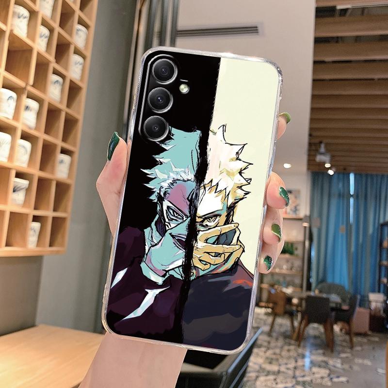 Мягкий прозрачный силиконовый чехол с рисунком аниме для Samsung A55 M35 S24 Xiaomi Redmi Note 13 Poco C65 iPhone Camera Противоударный защитный чехол