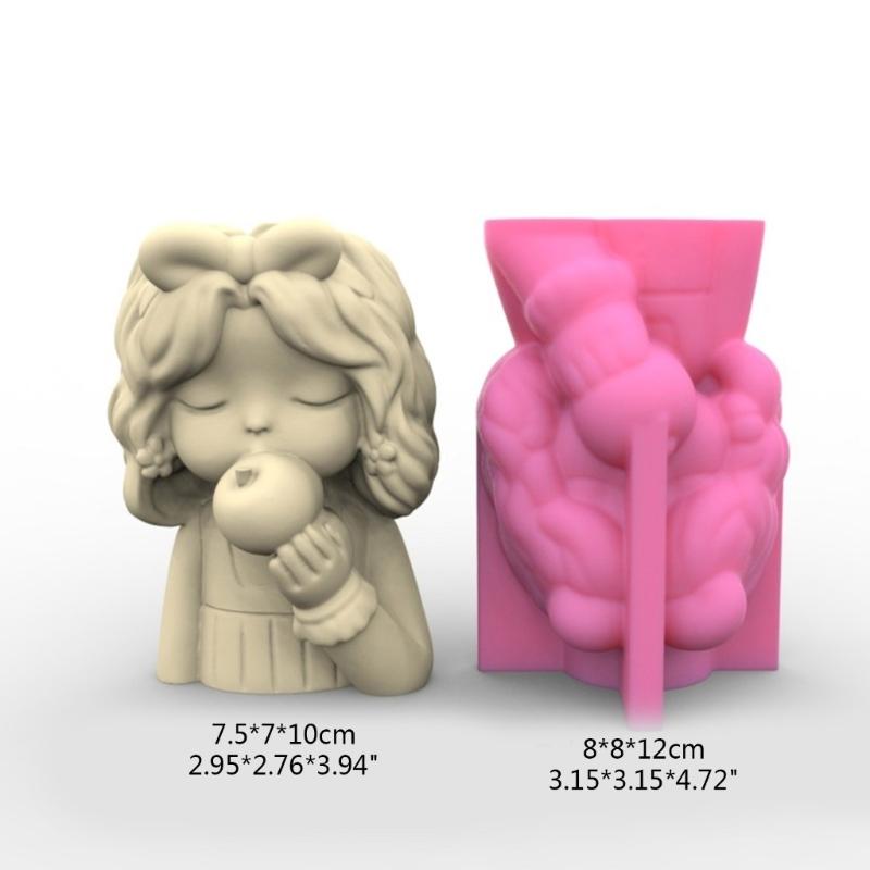 Силиконовая форма для цветочного горшка, бетонная цементная форма для горшка для растений, форма для цветочного горшка, форма для эпоксидной смолы, держатель для кистей для макияжа, форма-органайзер