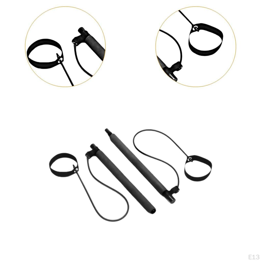 Секция пилатес-бара с эспандерами для домашнего фитнеса