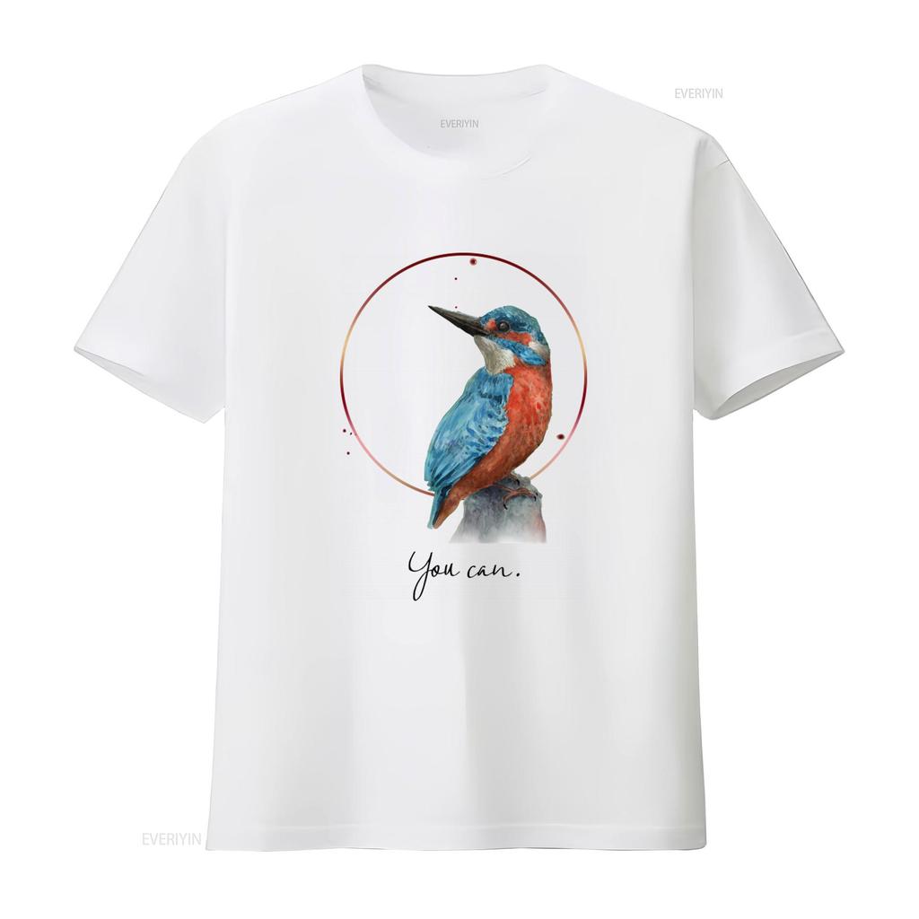 Watercolor Kingfisher Bird T shirt Perfect for Lovers Unique Design High Quality Print Comfortable Fit You Cant Miss vintage