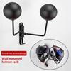 Motorcycle Helmet Wall Mount Rack with Double Hook 180 Rotation Helmets Display Holder Helmet/Jacket Hanger Bike Helmet Holder