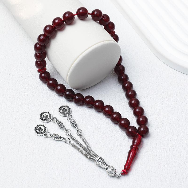 Унисекс 33-бусины 10 мм Тасбих: Мусульманские четки с Ближнего Востока