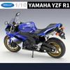 Welly 1/10 YAMAHA YZF-R1 Модель гоночного мотоцикла из сплава Металлические литые модели Спортивные мотоциклы Высокая симуляция Детская игрушка Подарок