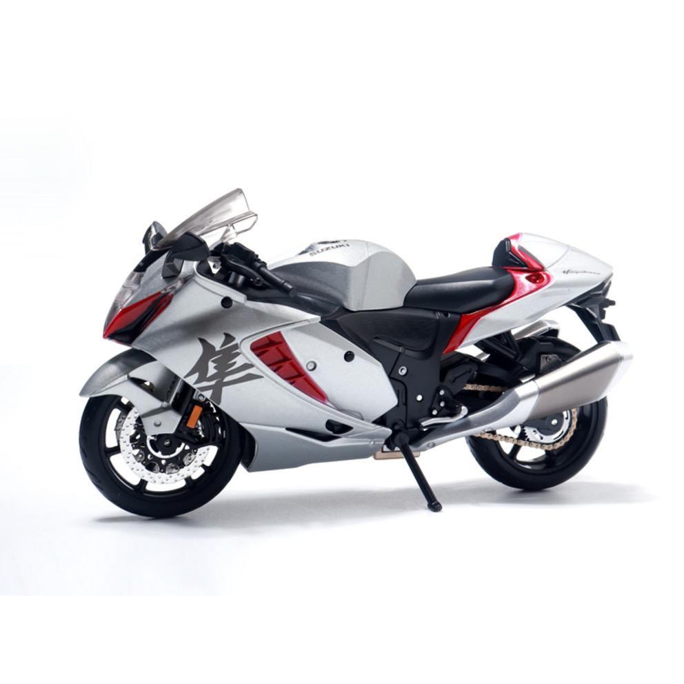 Майсто 1:12 Suzuki Hayabusa 2022 Модель мотоцикла литая, Серебристый