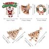 Santa Claus Christmas Brooch Badge Christmas Tree Brooch Mini Enamel Rhinestone Brooches  Gift