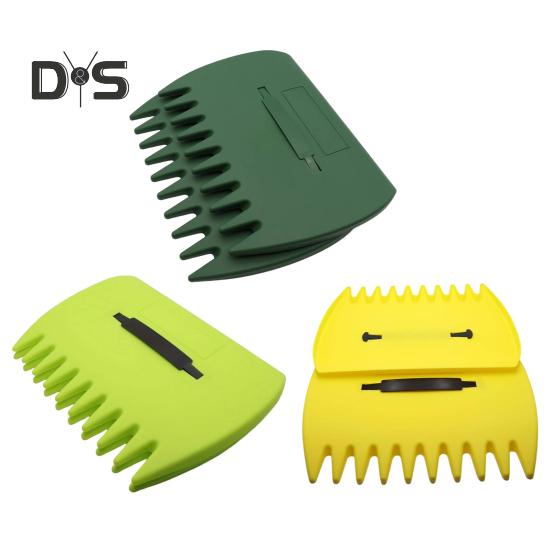 1 пара ручных граблей для сбора листьев, легкий совок для сбора листьев с зазубренными зубьями для сбора листьев, веток и травы