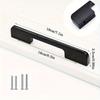6 Pieces Aluminum Alloy Material Black Cabinet Pulls, American Solid Thickened Kitchen Cabinet Pulls, Drawer Knobs, Furniture Hardware