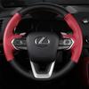 Для Lexus NX 250 NX260 NX350 NX350h NX450h+ -2024 ручной стежок Красная Черная Кожаная нескользящая Накладка на руль автомобиля