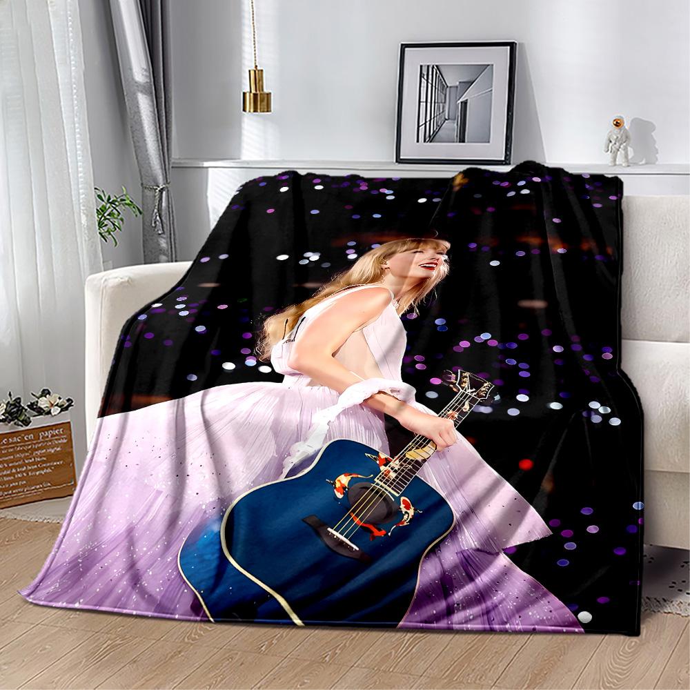 Taylor Swift: The Eras Tour Flannel Blanket-Soft and Suitable for Sofas,Beds,Offices,Travel,All Seasons,Great Gift for Holidays and Birthdays.