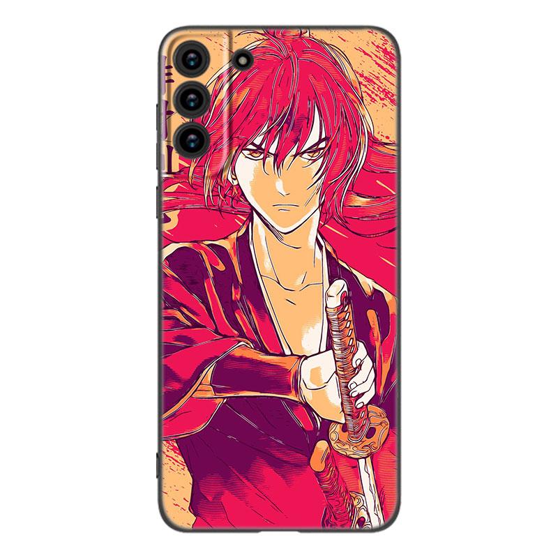 Rurouni Kenshin аниме черный силиконовый чехол для телефона Samsung Galaxy S23 S21 S20 FE S24 S22 Ultra S10E S10 S9 S8 Plus