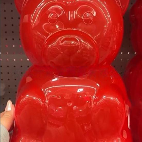 Контейнер Мишка Гамми Прозрачный Пластиковый Форма для Конфет в Виде Мишки Многоцелевой Коробка для Хранения Шоколада и Сладостей на День Святого Валентина