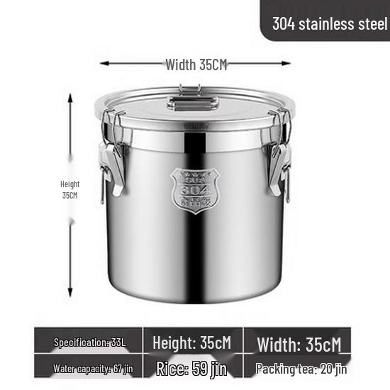 Герметичный многоцелевой бочонок из нержавеющей стали 304 для хранения вина, чая, молока, для ферментации, масла или риса