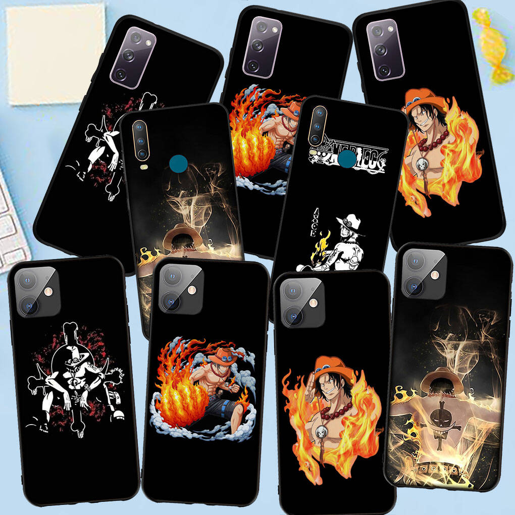 Phone Case for iPhone 17 15 16 Plus Redmi Note 14 12 11 13 Pro Max Huawei P30 P20 Lite OPPO A60 A40 A80 A38 A54 Portgas D Ace Cute One Pieces Cover